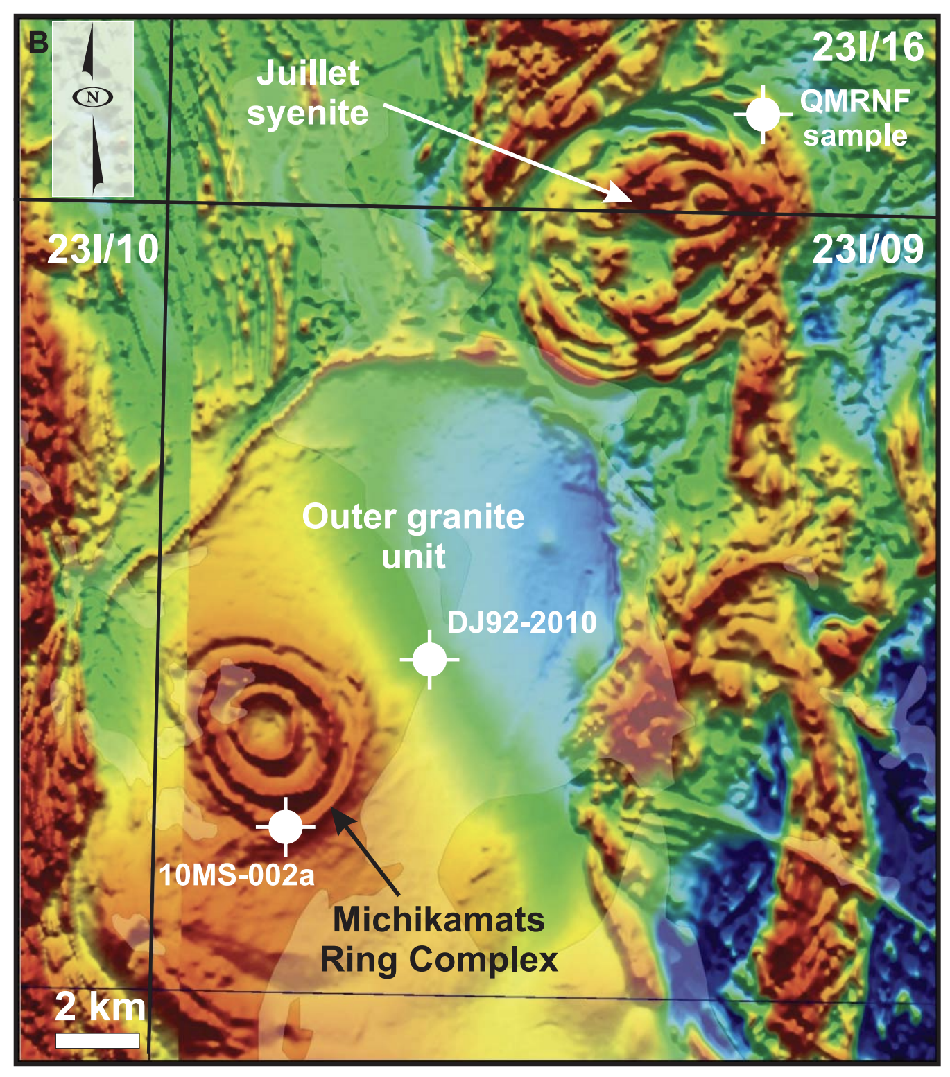 Michikamats Ring Complex from GSC Report, 2014.

https://www.gov.nl.ca/em/files/mines-geoscience-publications-currentresearch-2014-kerr-2014.pdf